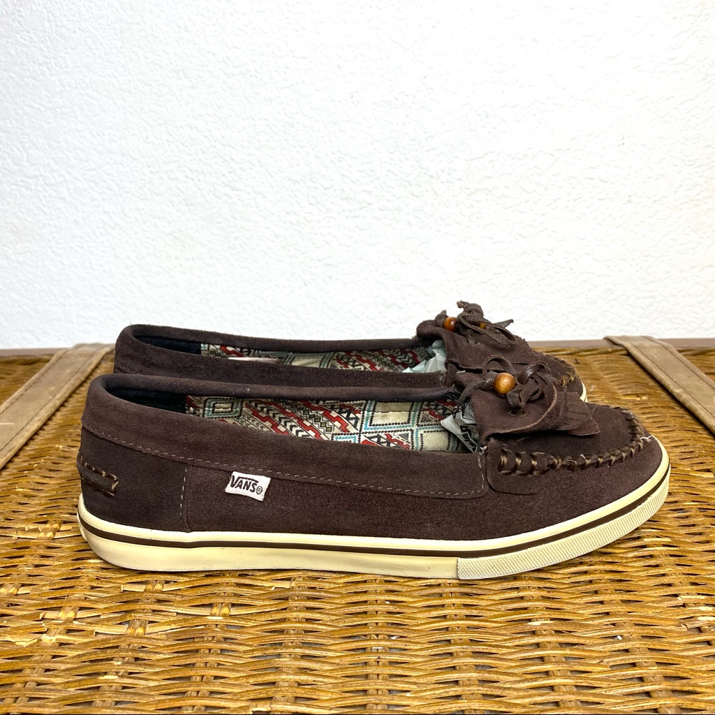 Vans Mikalah Brown Slip On Suede